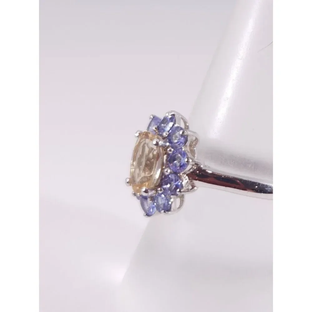 Marialite and Tanzanite Ring Size 7